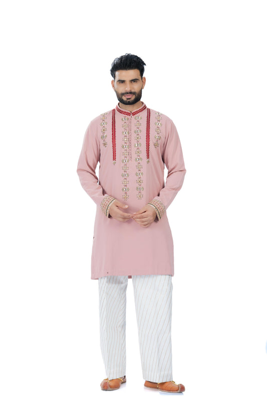 Gulabi Kurta Set
