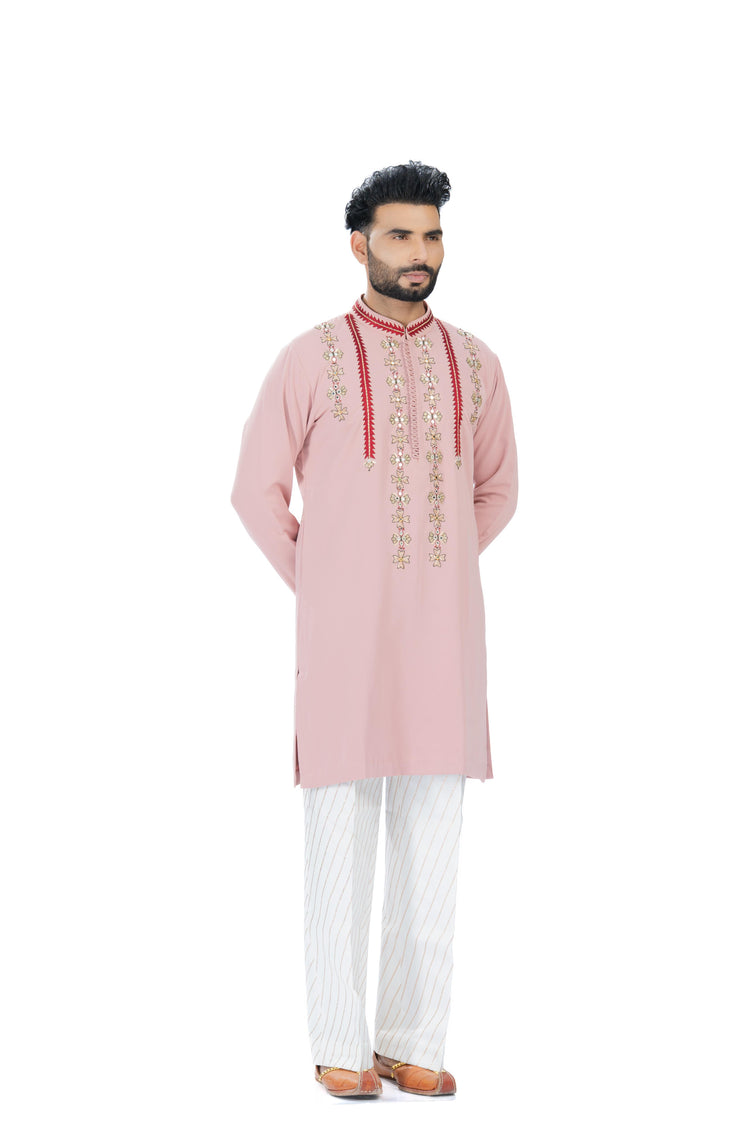 Gulabi Kurta Set