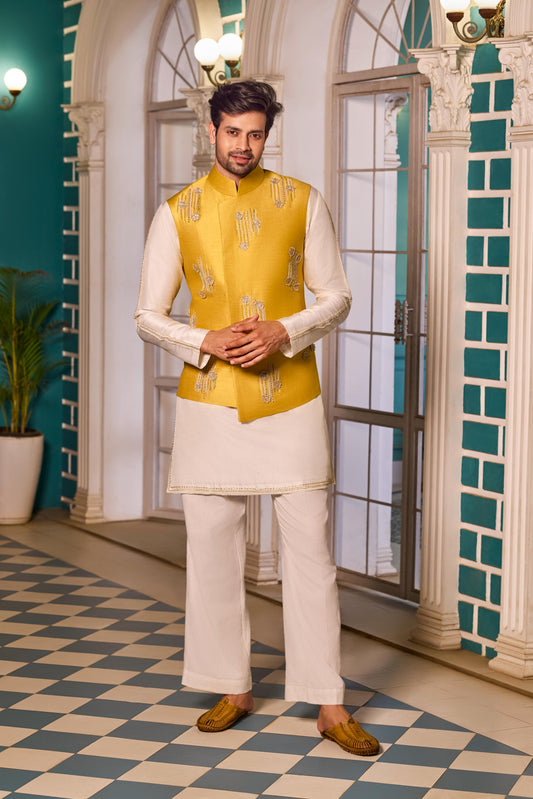 Dandelion Bandi-Kurta Set