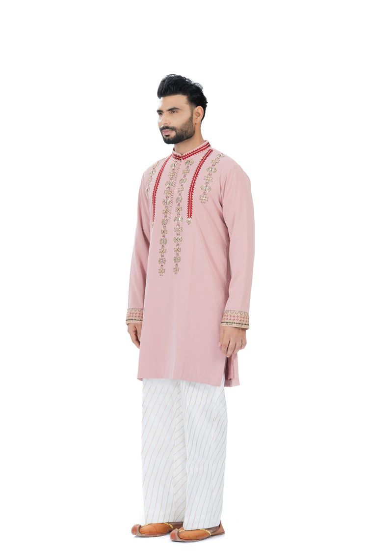 Gulabi Kurta Set